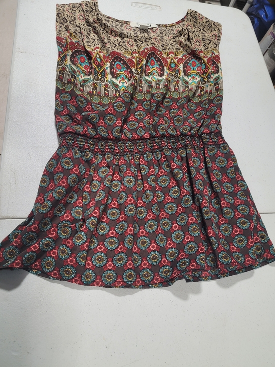 Forever 21 Tops - Forever 21 Multicolor Boho Smocked Waist Tank Top